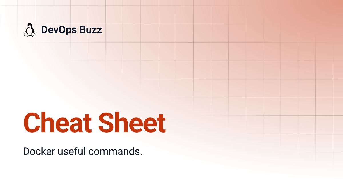 Cheat Sheet | DevOps Buzz